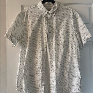 Men's J.Crew NWT White Short Sleeve Button Down - M